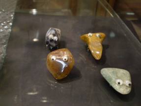 Rock critters. These inquisitive stone creatures o