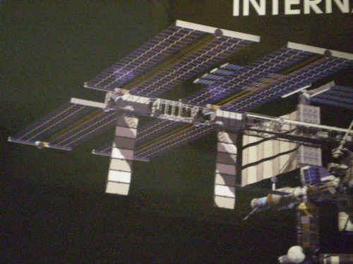 Detail of International Space Station poster.